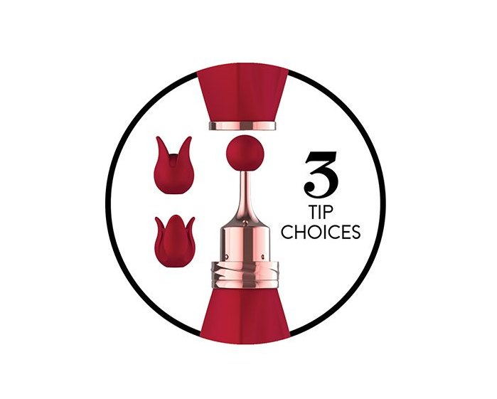 Nasstoys - Gold Glam Pinpoint Vibrator - Red 照片-3