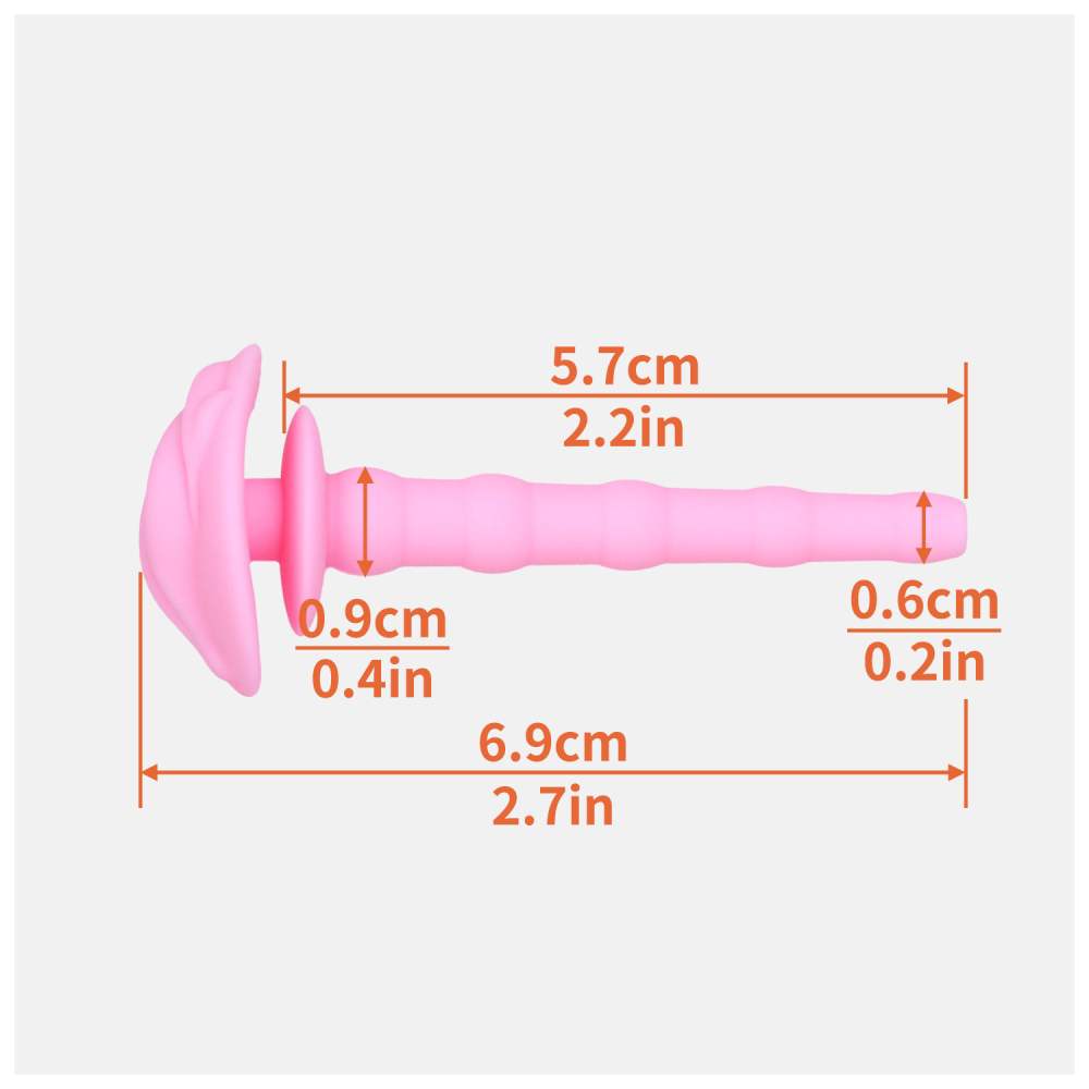 FAAK - Bow Chastity Cage w Cock Plug - Pink photo-20