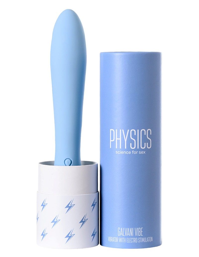 Vibrator with electro stimulation are designed with the laws... Physics - Galvani Electro Vibe - Blue photo-11