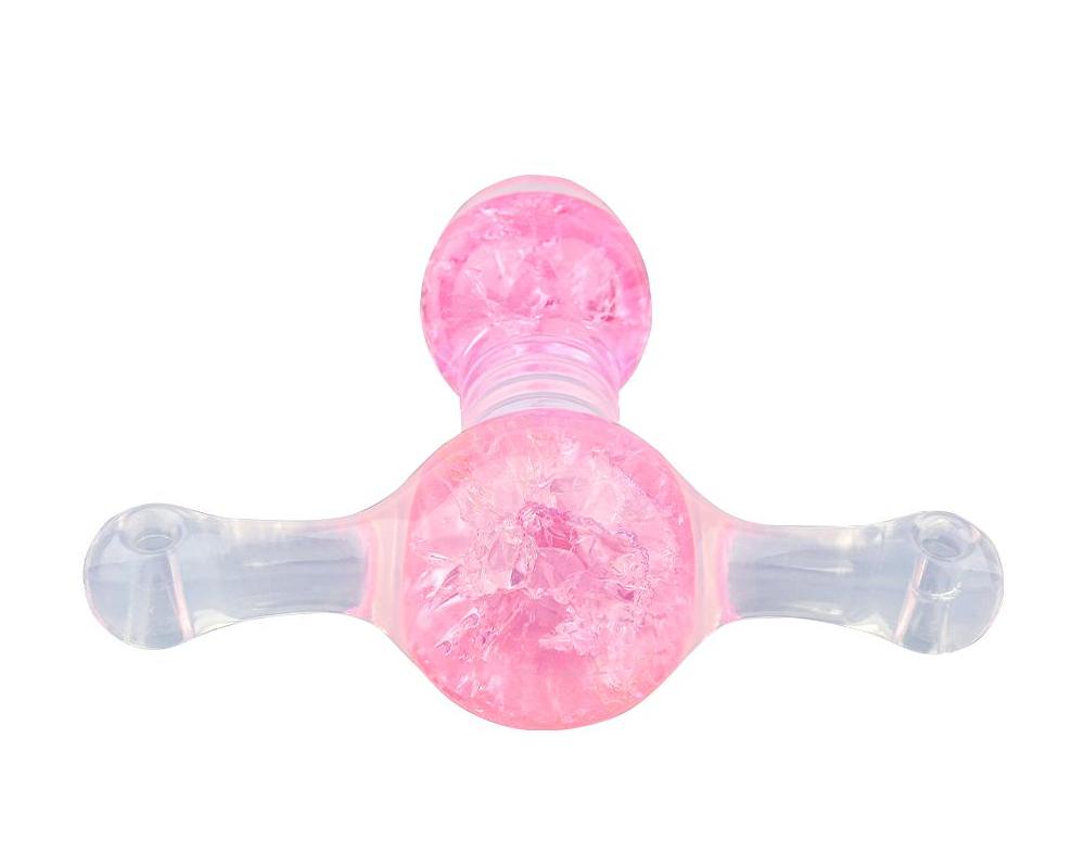 FAAK - Crystal Bite Ball Gag L - Pink 照片-10