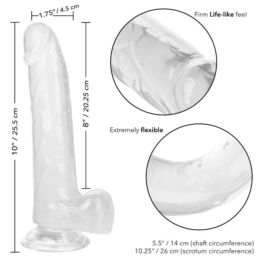 CEN - Size Queen 8" 仿真阳具 - 透明 CEN - Size Queen 8" 仿真阳具 - 透明 照片-9