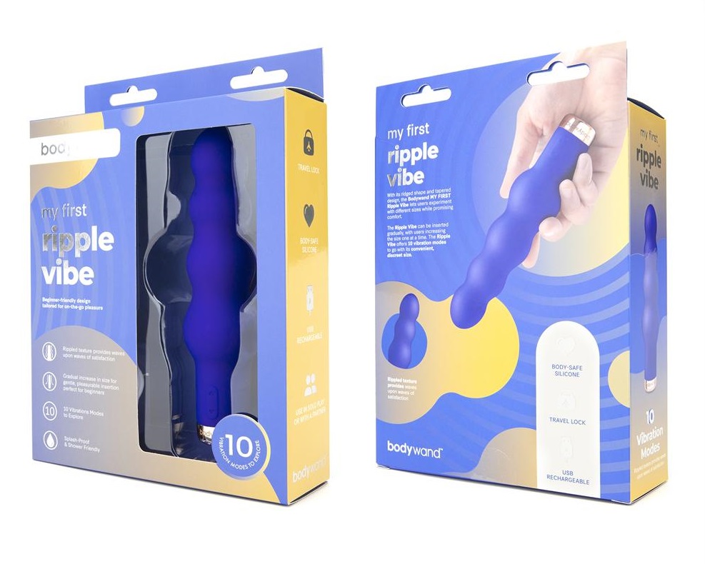 Bodywand - My First 波纹震动棒 - 蓝色 照片-6