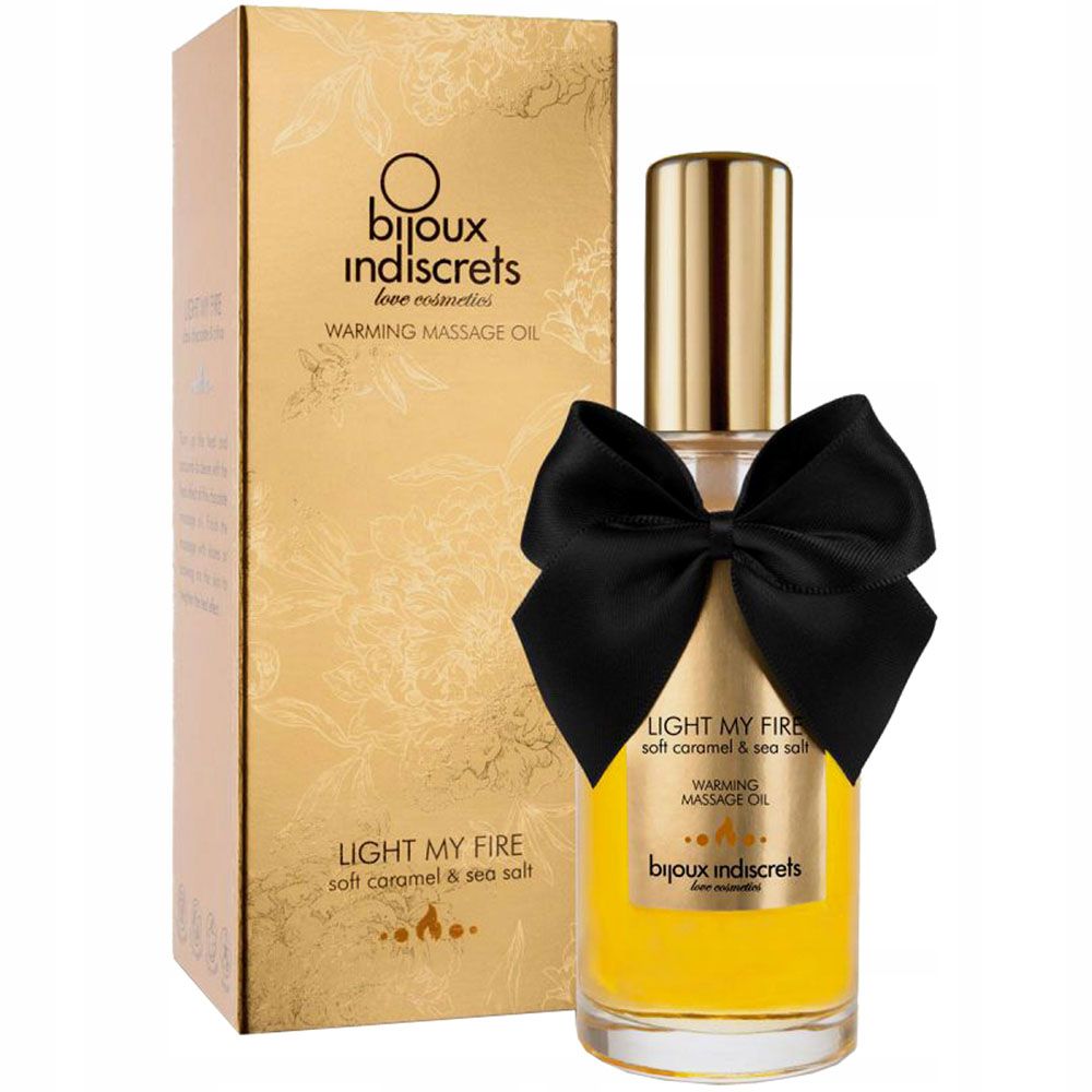 Turn up the heat in your next massage! Caress and blow to ma... Bijoux Cosmetiques - Warming Oil Soft Caramel - 100ml photo-3