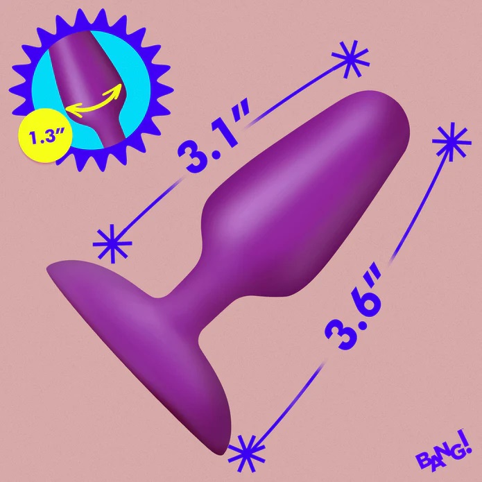 Bang! - Flexible Vibro Plug - Purple photo-5