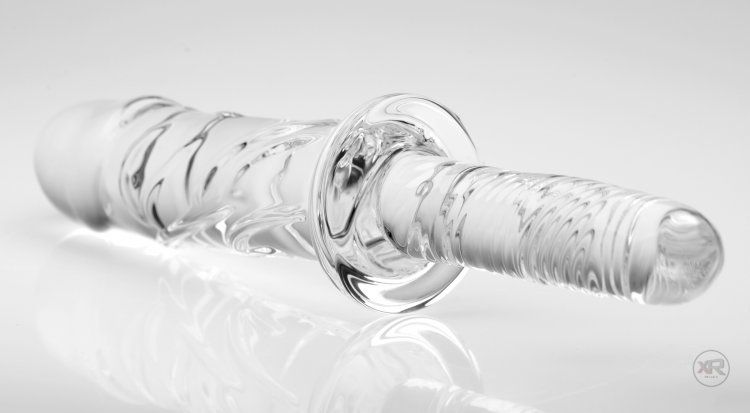 Master Series - Glass Dildo Thuster - Clear photo-4