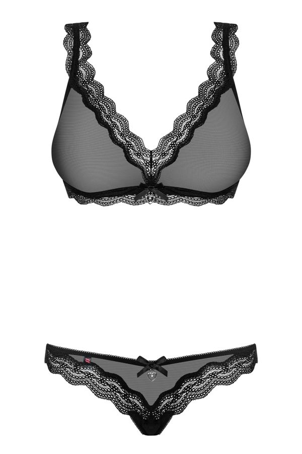 Obsessive - 839-SET-1 内衣 2件装 - 黑色 - L/XL 照片-7