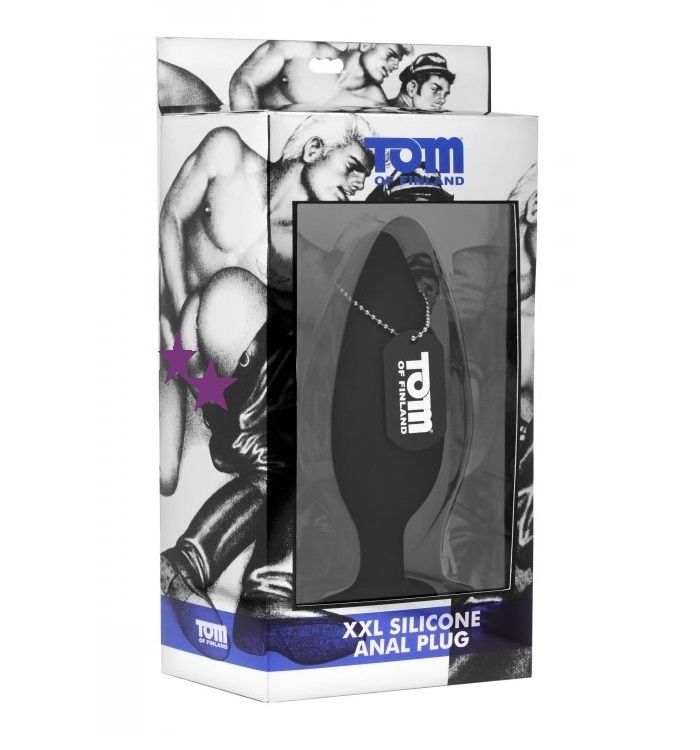 This massive silicone plug is smooth, tapered, and made of p... TOF - XXL Silicone Anal Plug photo-11