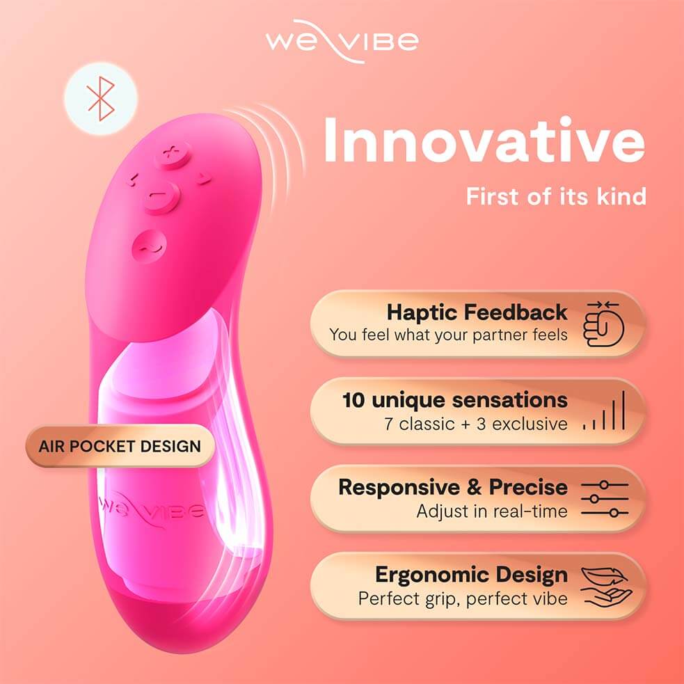 Designed as a couples vibrator, the We-Vibe Chorus Pro i... We-Vibe - Chorus Pro Clitoral & G-Spot Couples Vibrator - Electric Pink photo-4