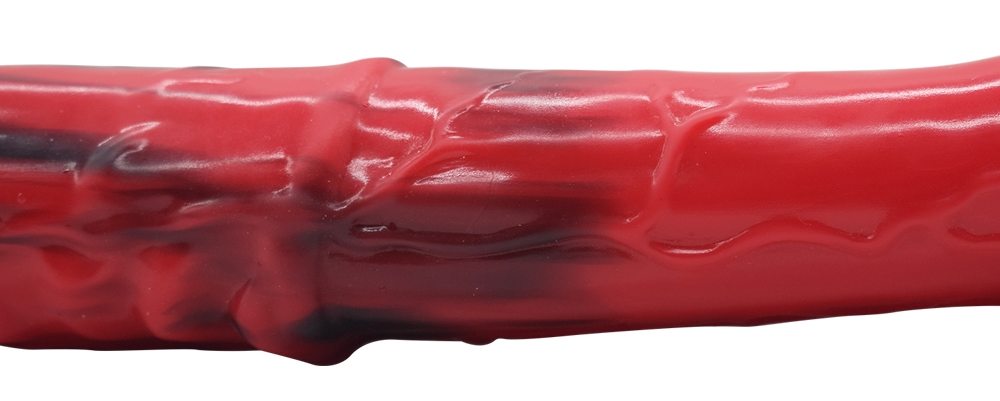 Silicone horse anal dildo, artificial realistic anal plug, s... FAAK - Horse Long Dildo - Red/Black photo-20
