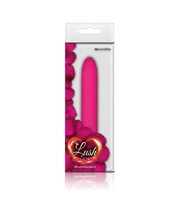 Tulip by Lush. A slim rechargeable vibrator (5.5 in./ 14... NS Novelties - Lush Tulip - Pink photo-2
