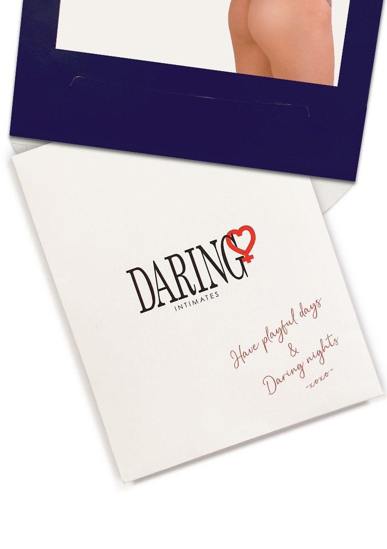 Ultra sexy crotchless string of delicate lace with lacy stra... Daring - Delphine Crotchless String - Black - L/XL photo-5