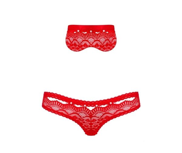 Obsessive - 822-SEA-3 內衣 2件套裝 - 紅色 - S/M 照片-7