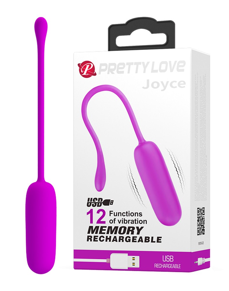 Enjoy where you want with this discreet egg vibrator. It is ... Pretty Love - Joyce Vibrating Egg - Deep Rose photo-9