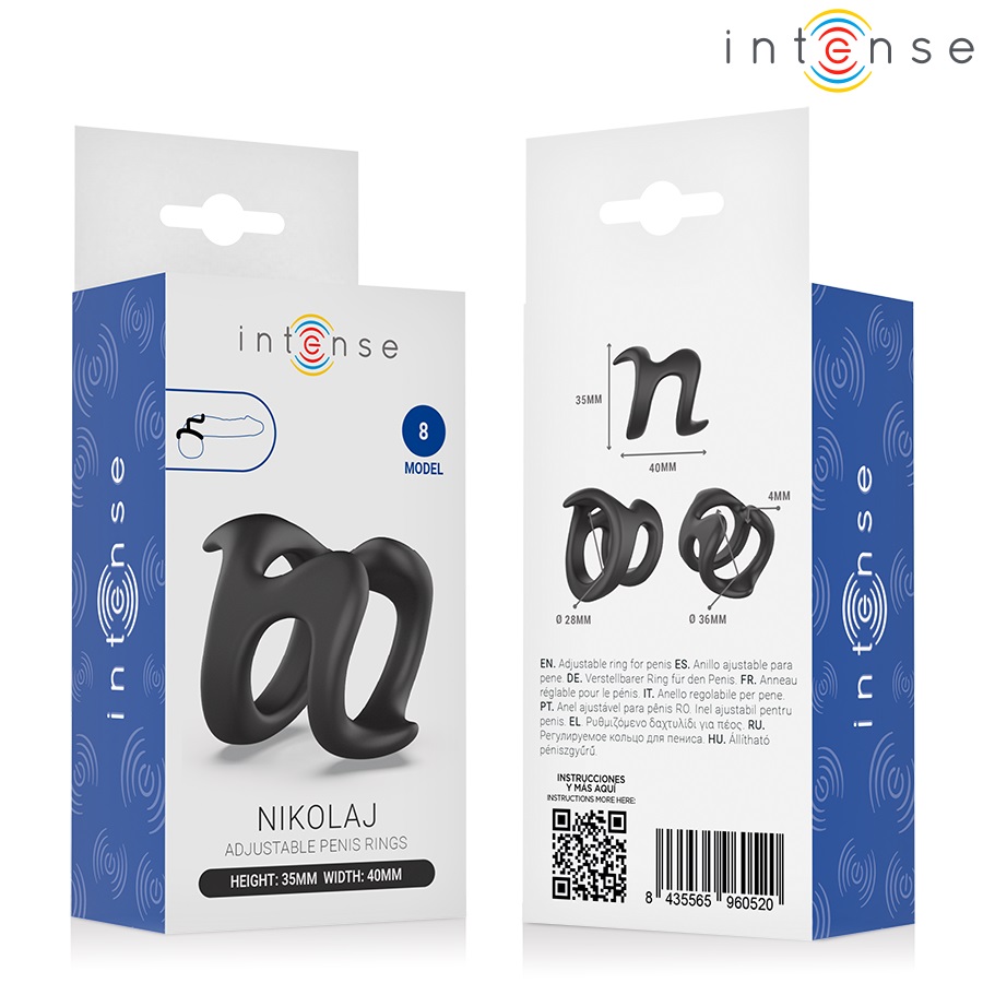 Intense - Nikolaj 阴茎环 - 黑色 照片-7