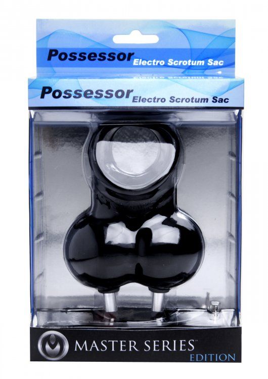 The Possessor supplies you with all you need for a very devi... Zeus Electrosex - Possessor Electro Scrotum Sack - Black photo-5