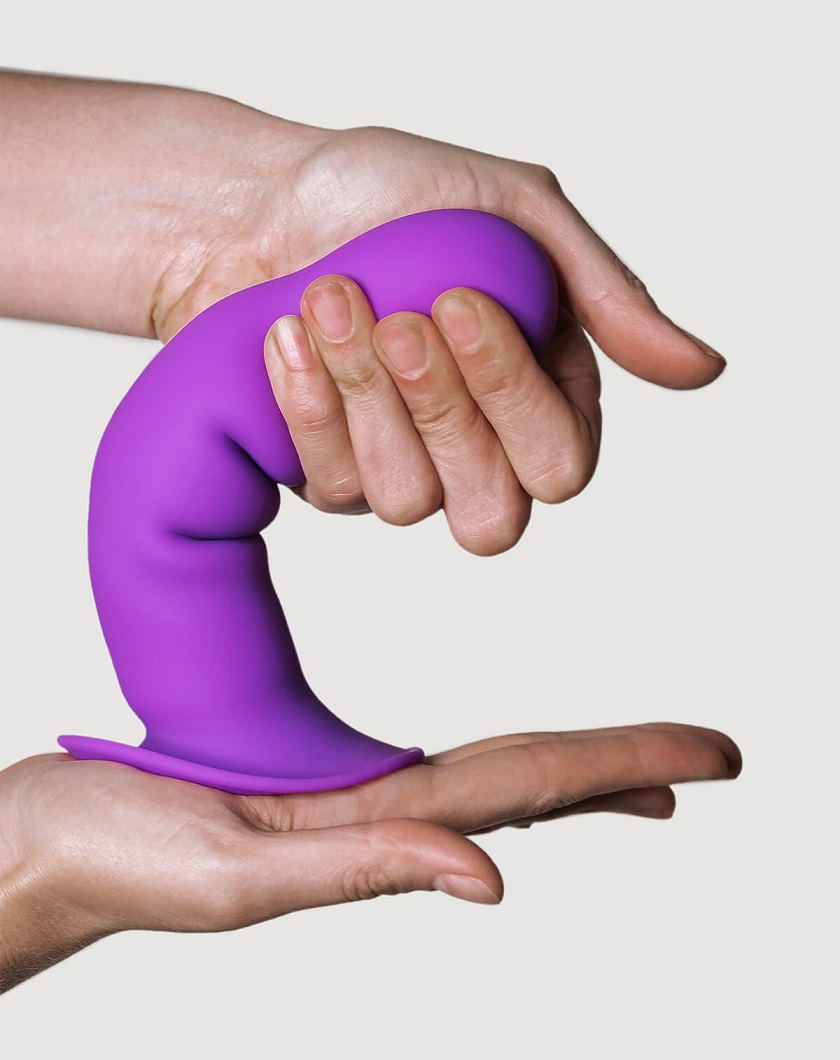 Premium dildo made of super soft Silicone with SILEXPAN dual... Adrien Lastic - 7'' Silicone Dildo - Purple photo-3