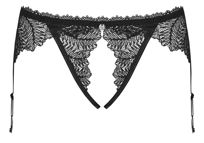 Obsessive - Romanesa 吊襪帶 - 黑色 - L/XL 照片-7