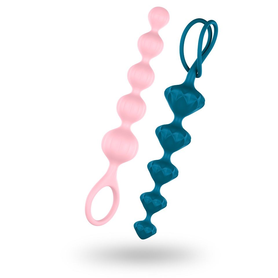 Bead up your love life and dive into a world of sensual anal... Satisfyer - Anal Beads Set - Pink & Blue photo-4