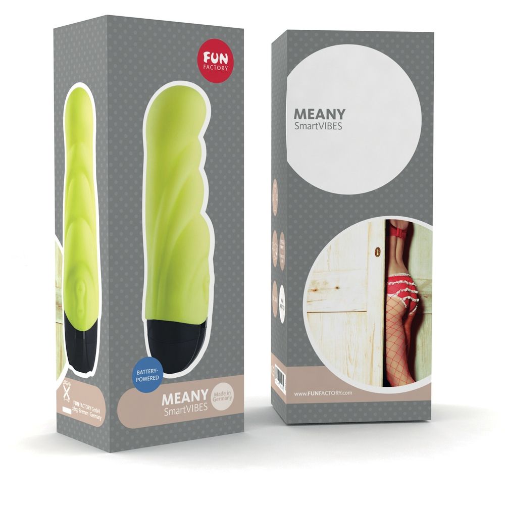Seriously gorgeous, high-quality smooth silicone multispeed ... Fun Factory - Vibe Meany - Neon Yellow photo-5