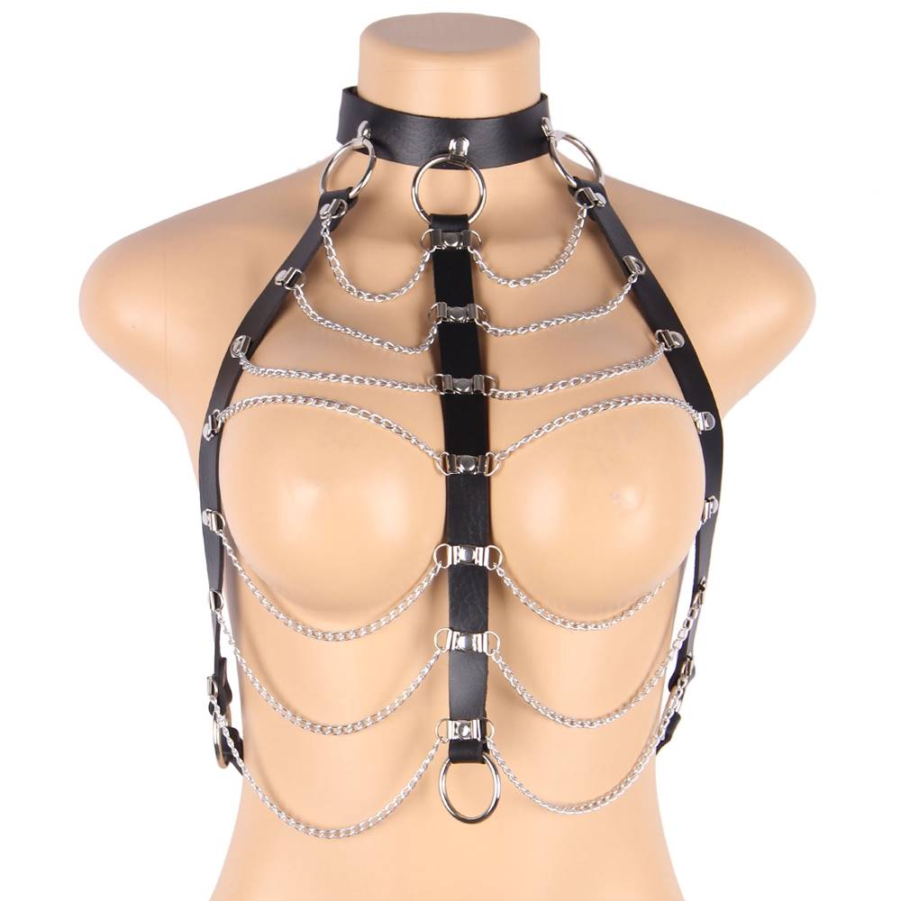 Punk All-match Trend Collar Belt Performance Jewelry Necklac... Ohyeah - Punk All-Match Collar Belt - Black photo-3