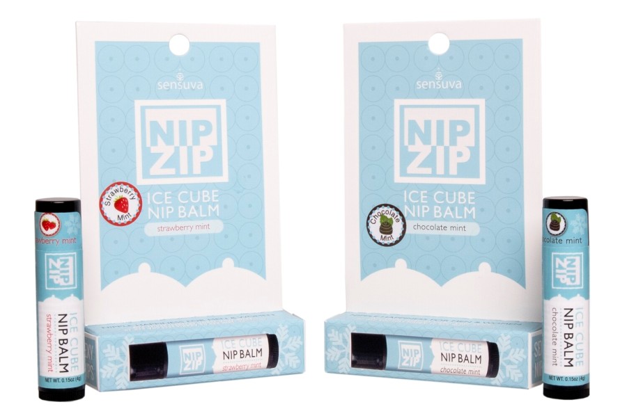 This all-natural balm was designed to be enjoyed on the nipp... Sensuva - Nip Zip Ice Cube Nipple Balm Strawberry Mint - 4g photo-4
