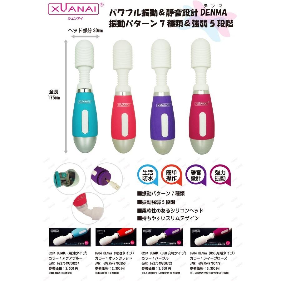 XUANAI 8204 DENMA is an vibro massager with a slim body with... Xuanai - 8204 Denma Massager - Deep Rose photo-7