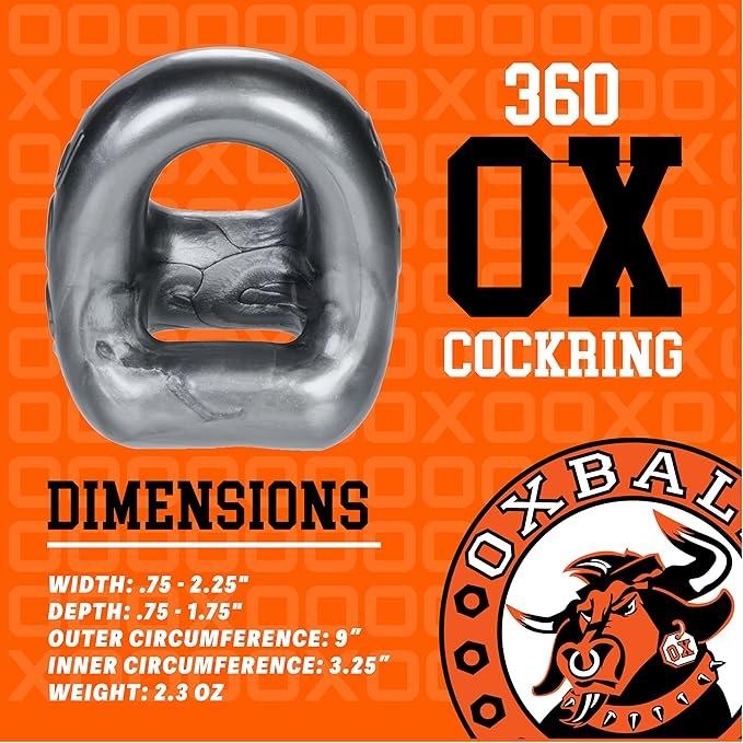 360 is the new two in one cockring and ballsling from OXBALL... Oxballs - 360 Ballsling Ring - Clear photo-6