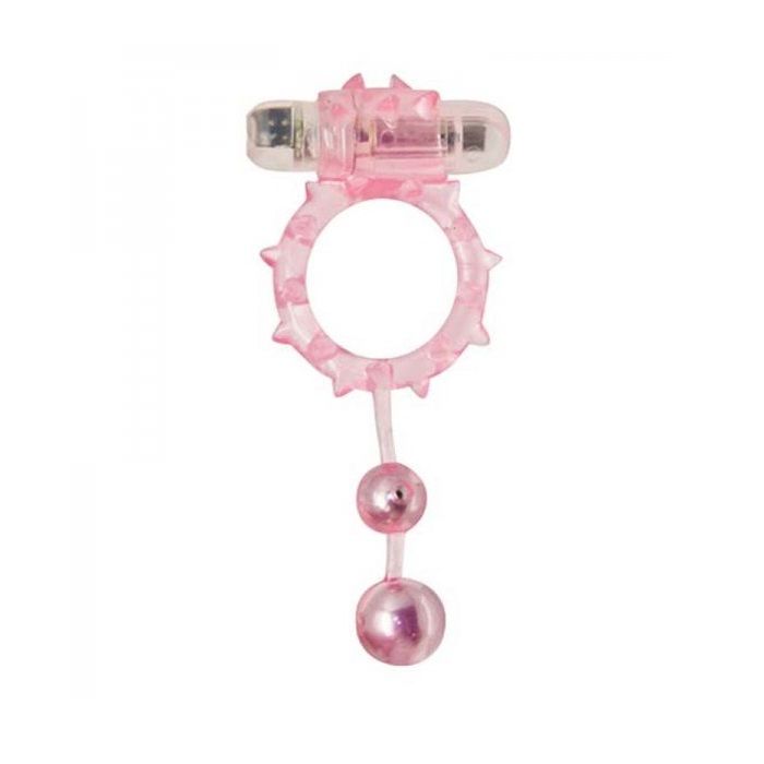 Ball Banger Cock Ring 2 balls Vibe
S... Aphrodisia - Ball Banger Cock Ring Vibe with 2 Balls - Pink photo-2