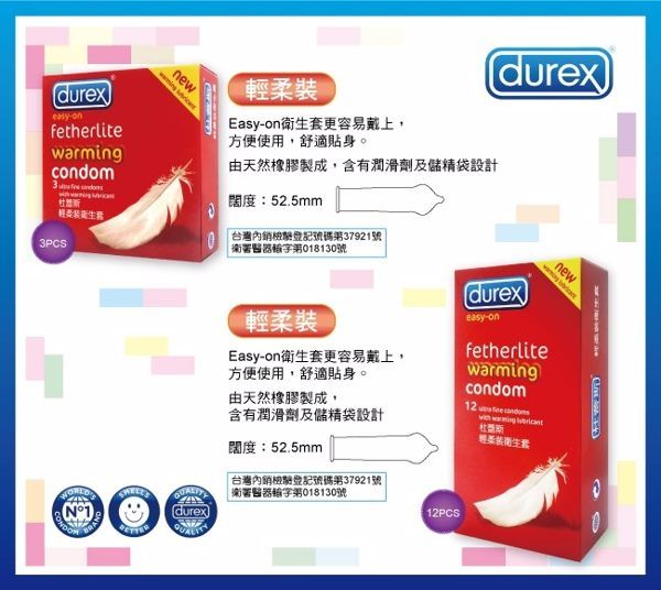 Durex Fetherlite condoms are ultra fine for extra sensitivit... Durex - Fetherlite Warming 12's pack photo-4