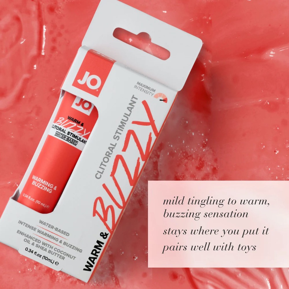 JO® WARM & BUZZY is formulated to be the complete sensation ... JO - Warm and Buzzy Clitoral Stimulant for Her - 10ml photo-3