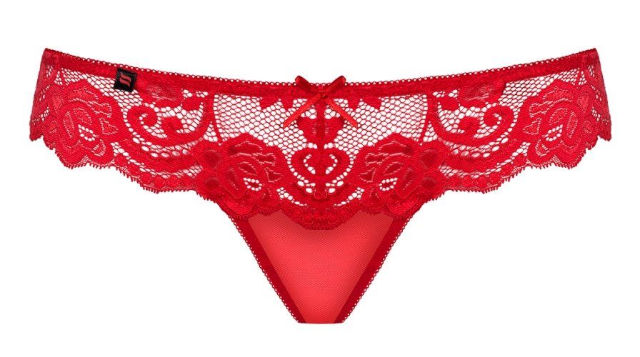 Look at this hot, red thong! You’re gonna love the adorable ... Obsessive - 829-THO-3 Thong - Red - L/XL photo-5