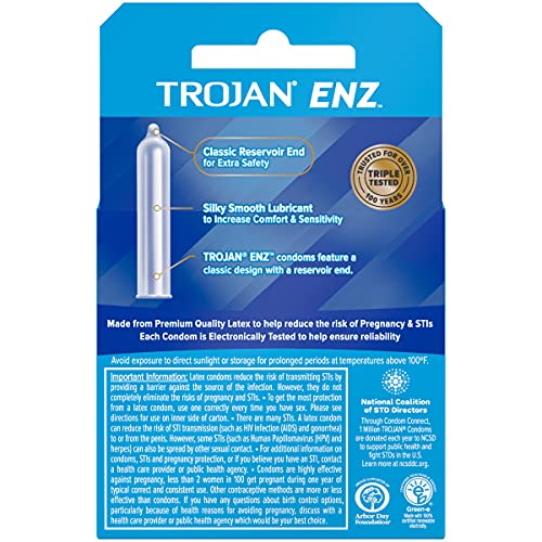 Trojan - ENZ 水性润滑剂乳胶安全套 3片装 照片