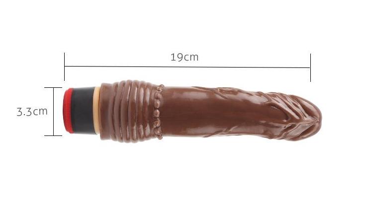 Material:T-Skin
Product Size:19cm.¢3.3cm
Product Weight:0.14... Chisa - 7.6″ Vibe Cock TPE - Brown photo-6