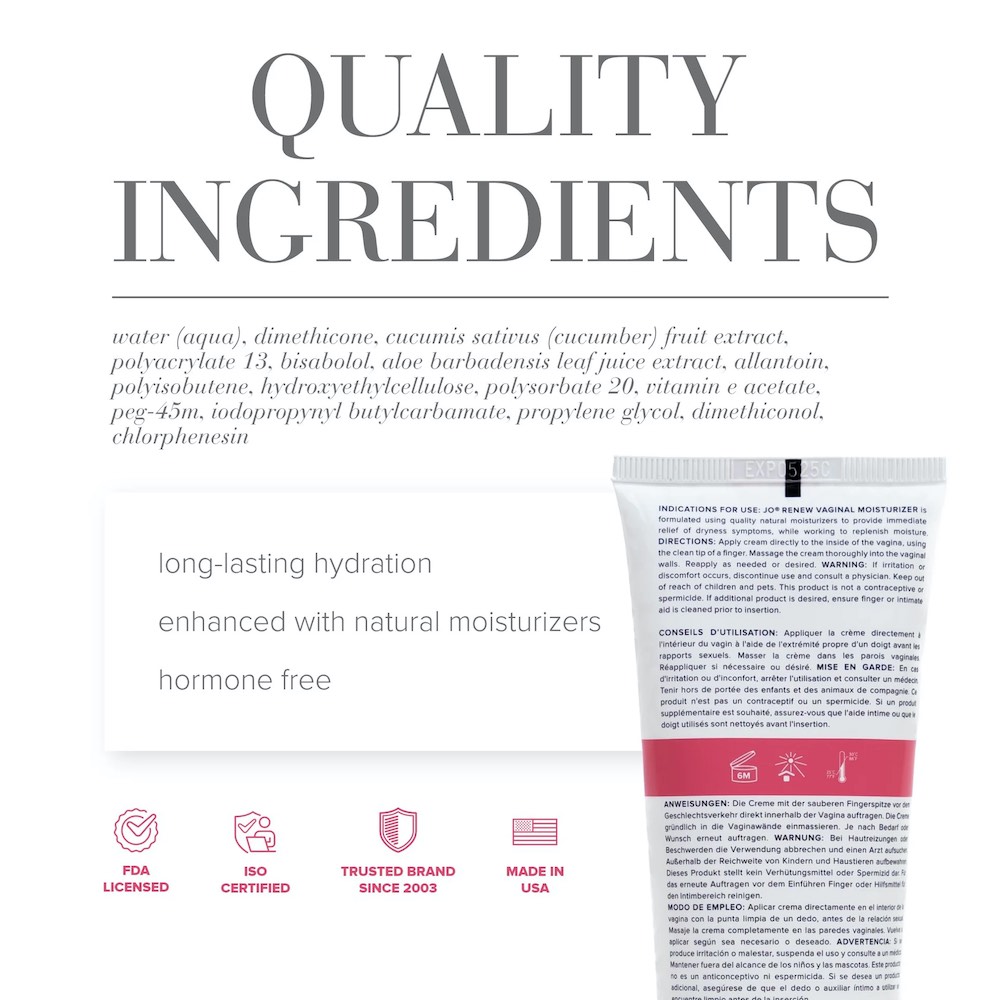 JO Renew Vaginal Moisturizer is a thick cream that offers a ... JO - Renew Vaginal Moisturizer - 120ml photo-2