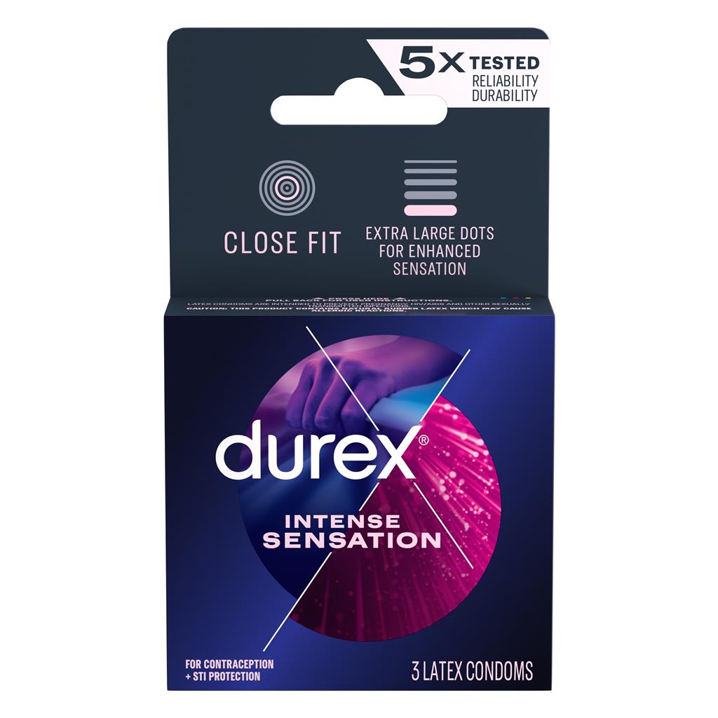 Durex - Intense Sensation Condom 3's Pack