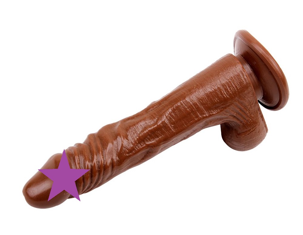 Multi-Speed Vibration, Realistic Feel, Phthalate and Latex F... Chisa - James Deen 8.5? Vibrating Dildo - Brown photo-2