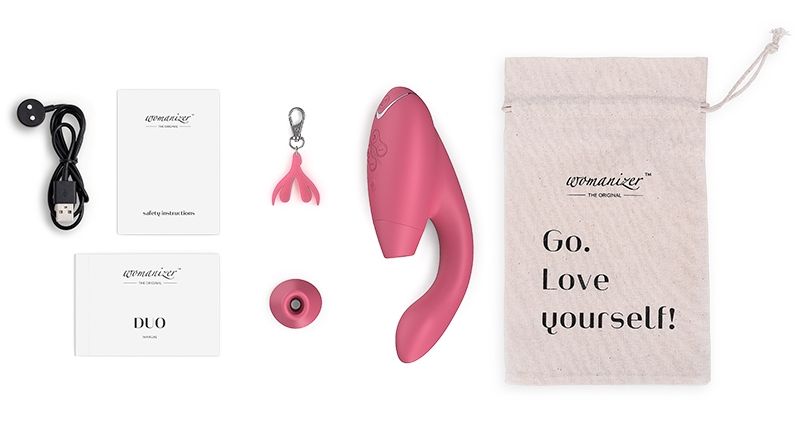 The perfect combination of powerful clitoral and G-spot stim... Womanizer - DUO - Clitoral & G-spot Stimulator - Raspberry photo-6