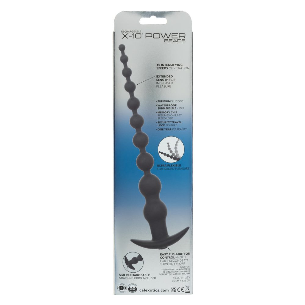 CEN - X-10 Power Vibro Anal Beads - Black photo-9