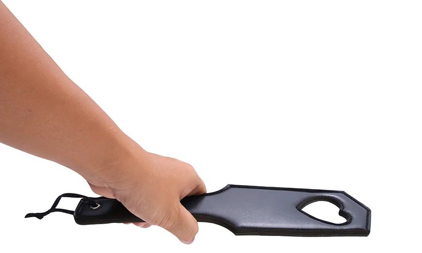 MT - Paddle w Loop and Heart - Black photo-4