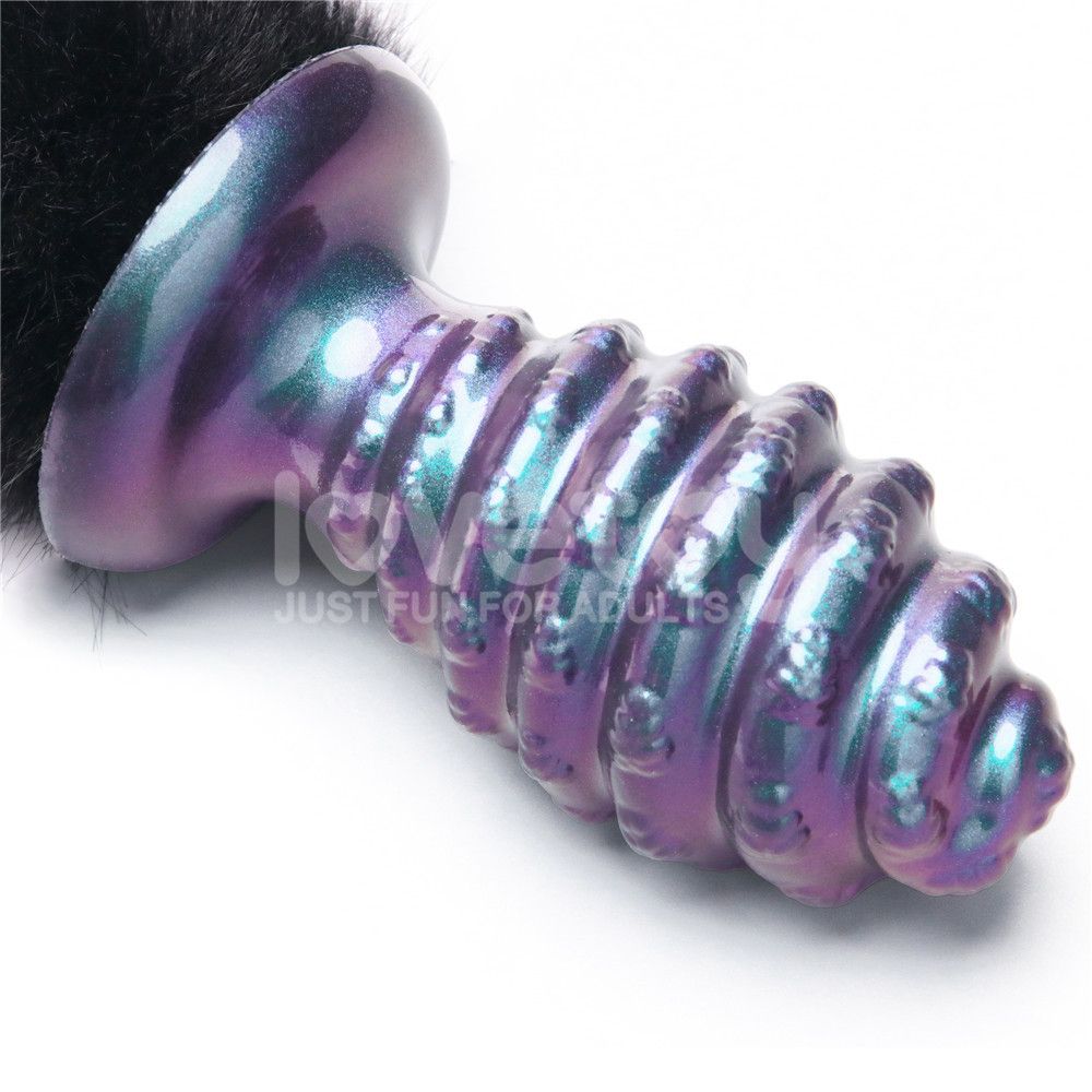 Lovetoy - Mysti Tail Anal Plug - Purple  photo-5