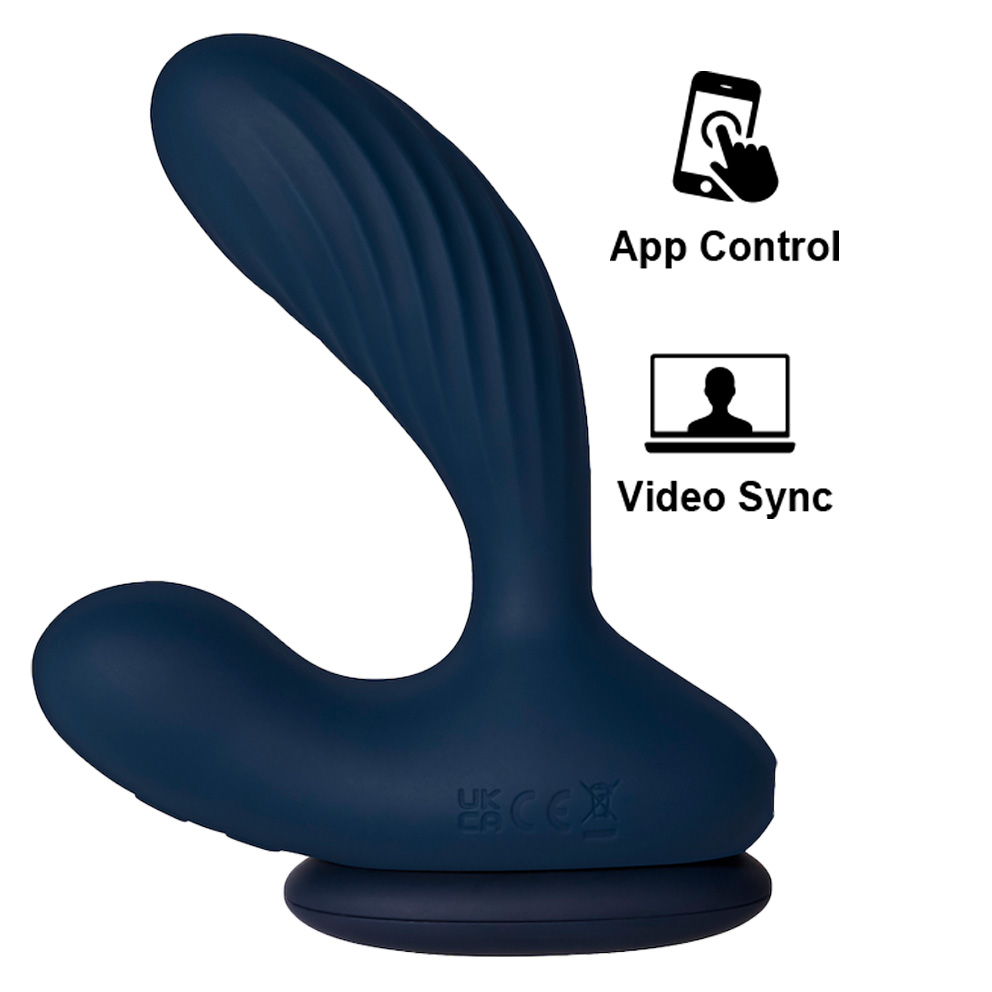 SVAKOM - Vick Neo 2 Interactive Heating Prostate Vibrator - Navy Blue