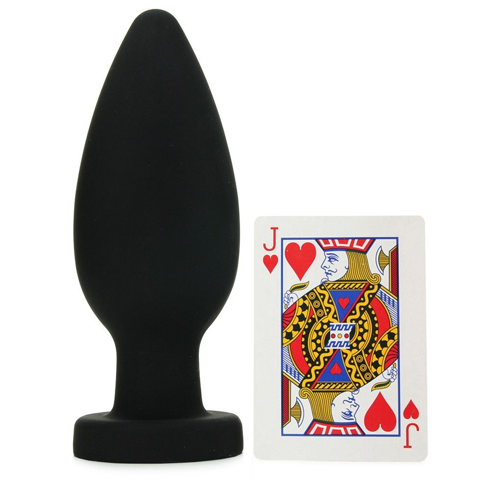 This massive silicone plug is smooth, tapered, and made of p... TOF - XXL Silicone Anal Plug photo-5