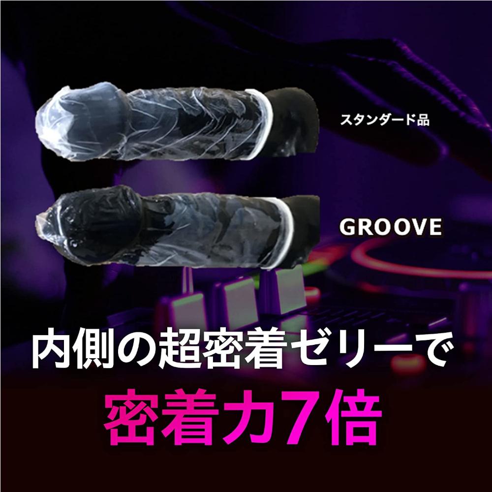 New release GROOVE!
Apply jelly to both the outside and insi... Okamoto - Groove 12's pack photo-5