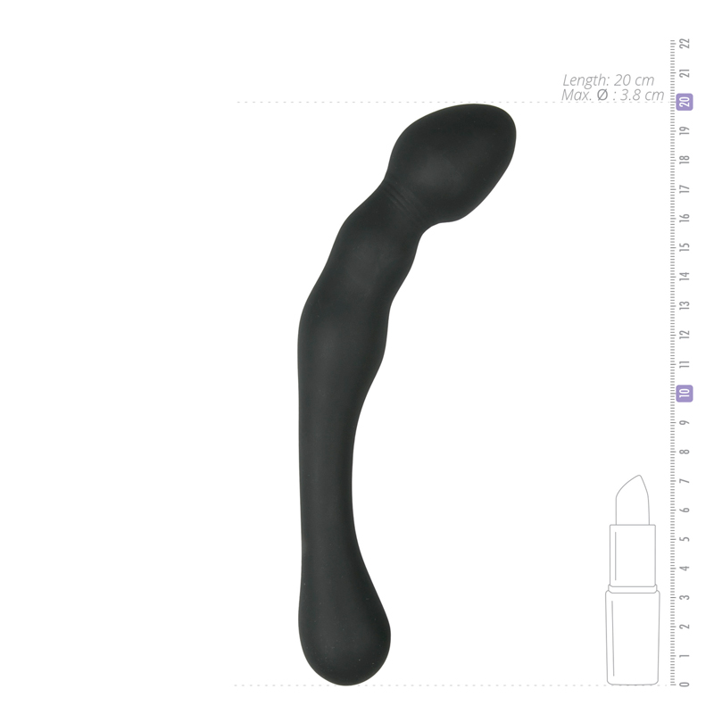 Lovers of anal play cannot go without a good prostate dildo.... Easytoys - Anal Probe Dildo - Black photo-4