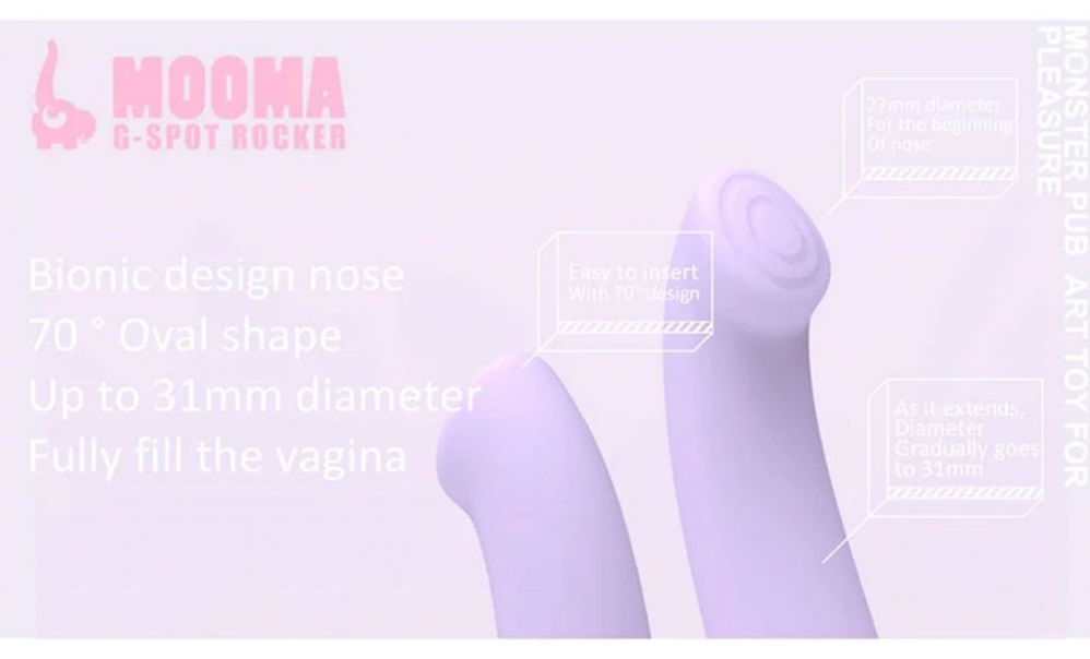 Monster Pub - Mooma Heating G-Spot Vibrator - Purple photo-4