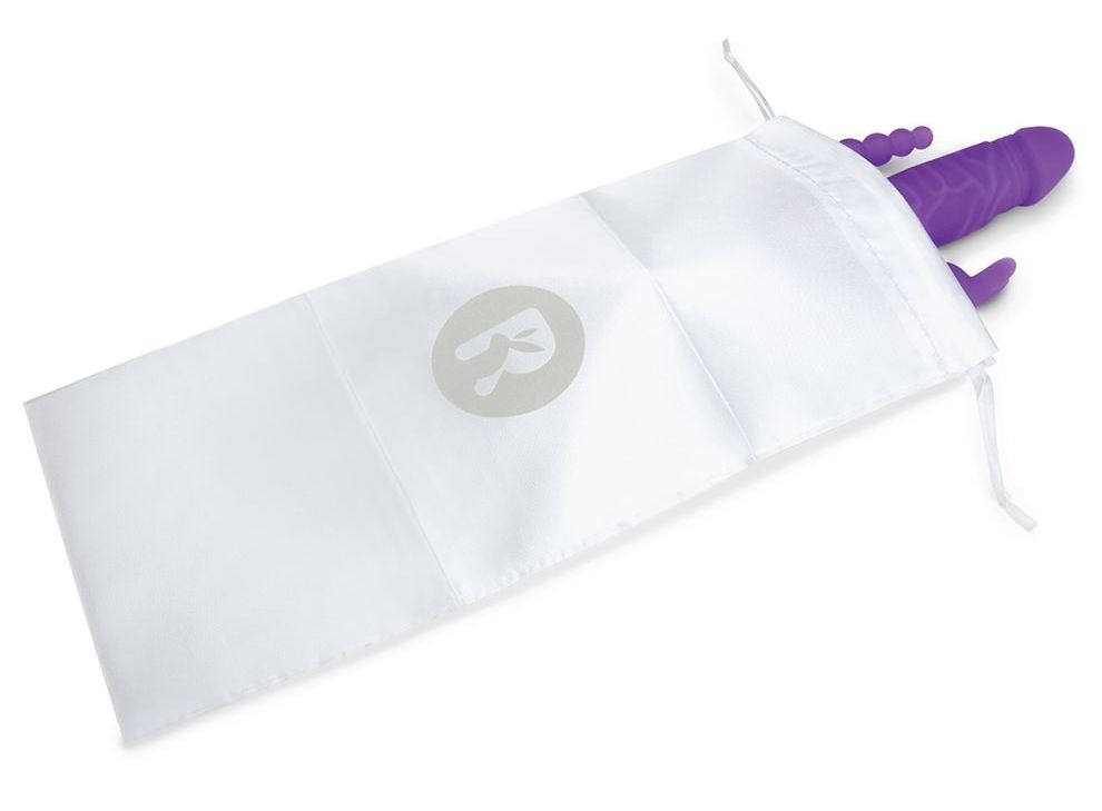 The Slim Realistic Double Penetration Rabbit Vibrator with R... Rabbit Essentials - 7 Function Rabbit w/Anal Beads - Purple photo-10