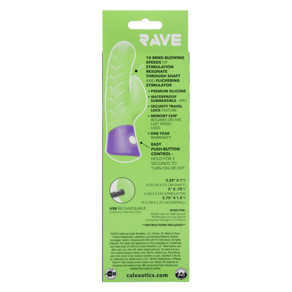 Unleash powerful pleasure with the Rave Dragon G, a bold dua... CEN - Rave Dragon G Vibe - Green photo-10