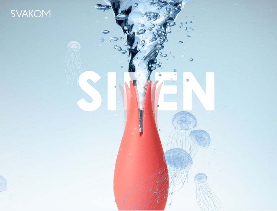 The Strongest Vibration with The Smallest Shape
Double-... SVAKOM - Siren Intense G-spot & Clitoris Vibrator - Coral photo-5