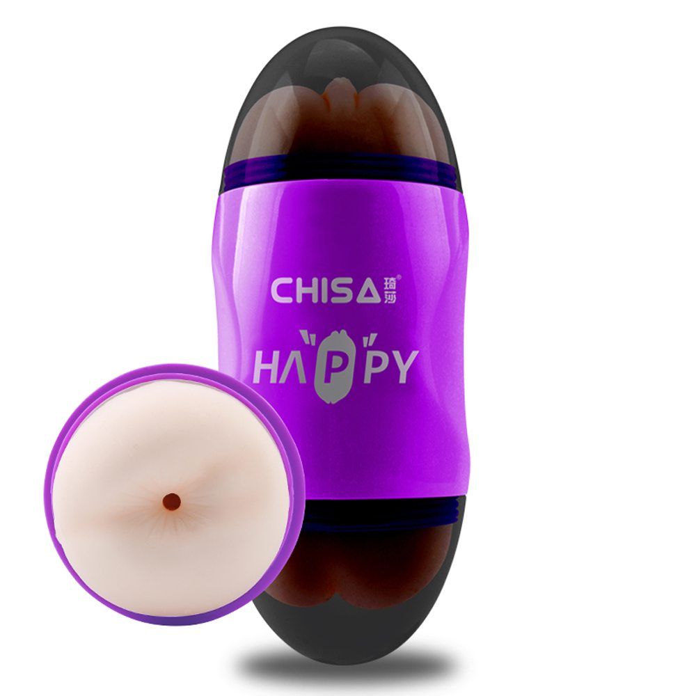 Phthalates Free,Real Feeling, Vibration.
Material:T-Skin Chisa - Happy Cup Pussy & Ass Masturbator - Purple photo-3