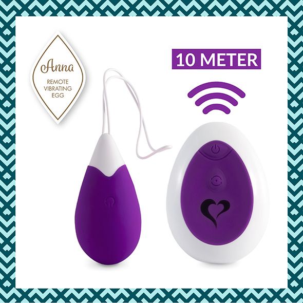 Are you daring enough to hand over your sensual control to y... FeelzToys - Anna Vibrating Egg Remote - Deep Purple photo-3